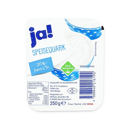 Speisequark 20% 250g