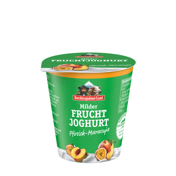 Berchtesgadener Land Milder Fruchtjoghurt Pfirsich-Maracuja 3,5%, 100g