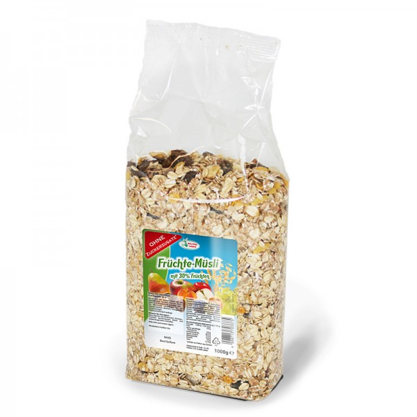 Brüggen Früchte Müsli ohne Zucker 1kg