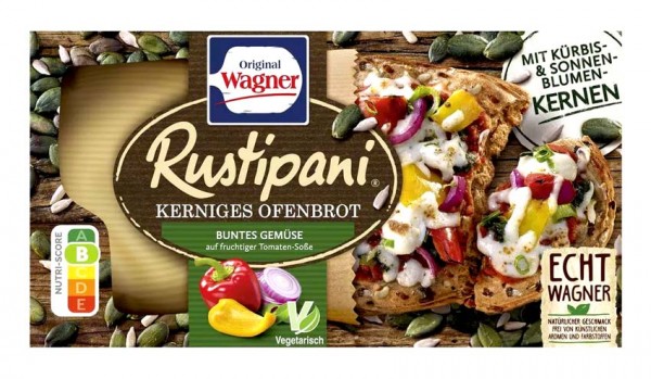 Original Wagner Rustipani Kerniges Ofenbrot Buntes Gemüse