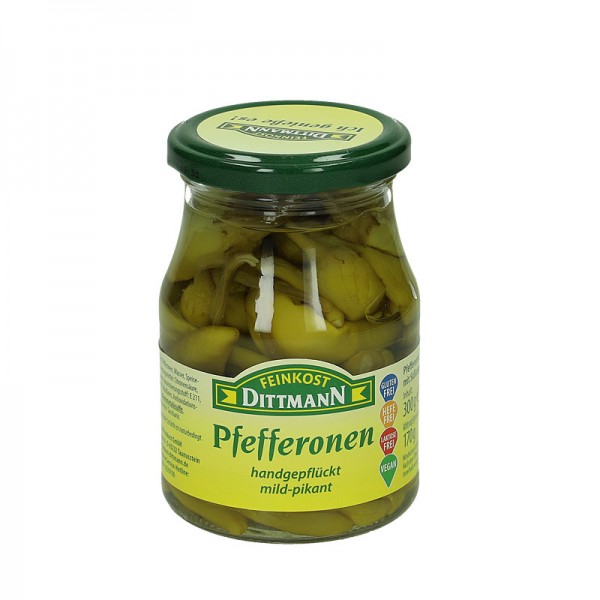 Dittmann Pfefferonen mild-pikant 370ml Glas, 170g