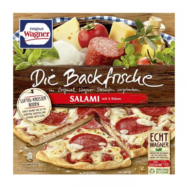 Original Wagner Die Backfrische Pizza Salami 320g