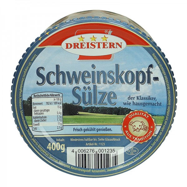 Dreistern Schweinskopf Sülze 400g