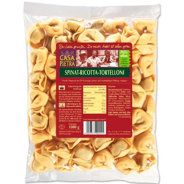 Casa Pietra Spinat-Ricotta Tortelloni 1kg