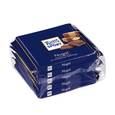 Ritter Sport Nugat 5 Stück x 100g