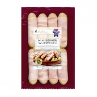 Wolf Mini Berner Würstchen mit Emmentaler und Bauchspeck 250g Wolf Mini Berner Würstchen mit Emmentaler und Bauchspeck 250g