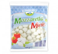 Bayernland Mozzarella Minis zum Snacken 100g Bayernland Mozzarella Minis zum Snacken 100g
