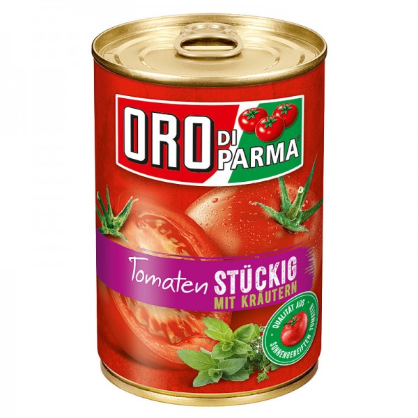 Oro di Parma Tomaten Stückig mit Kräutern