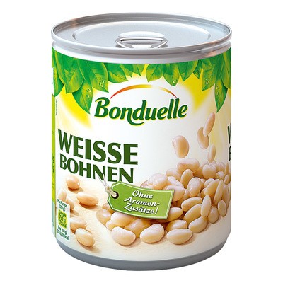 Bonduelle Weisse Bohnen 850ml Dose, 500g