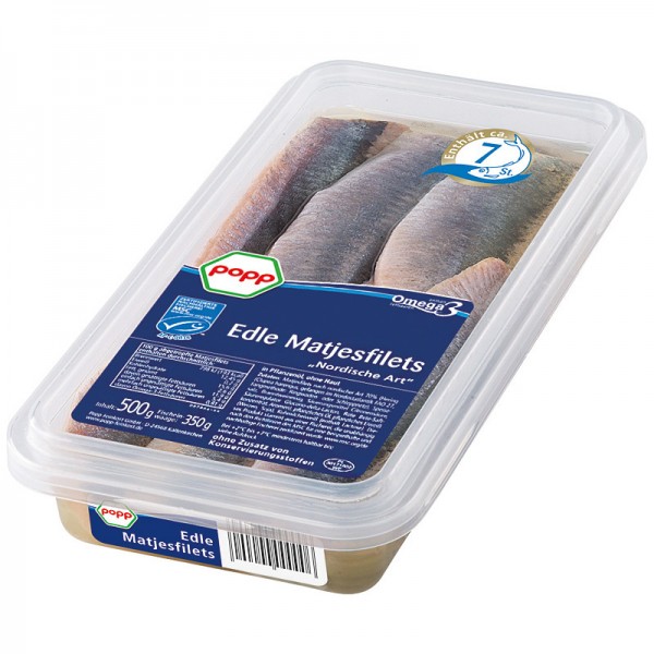 Popp Edle Matjesfilets Nordischer Art 500g