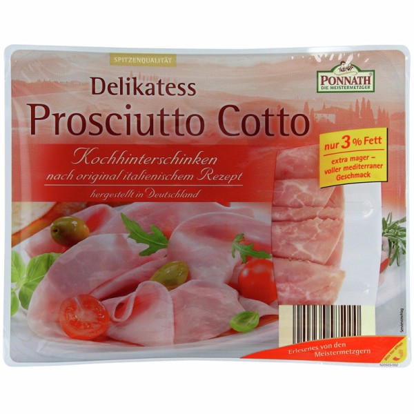 Ponnath Prosciutto Cotto 150g