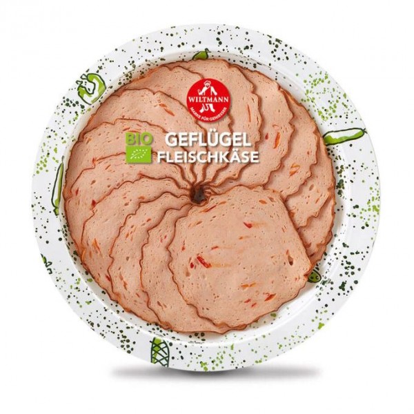 Wiltmann BIO Geflügel Fleischkäse mit Paprika 80g