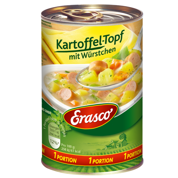 Erasco Kartoffeltopf mit Würstchen 400g