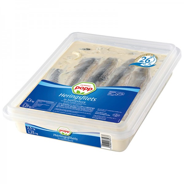 Popp Heringsfilets in Sahnesoße 2,5kg