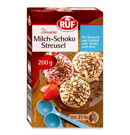 Milch-Schoko Streusel 200g