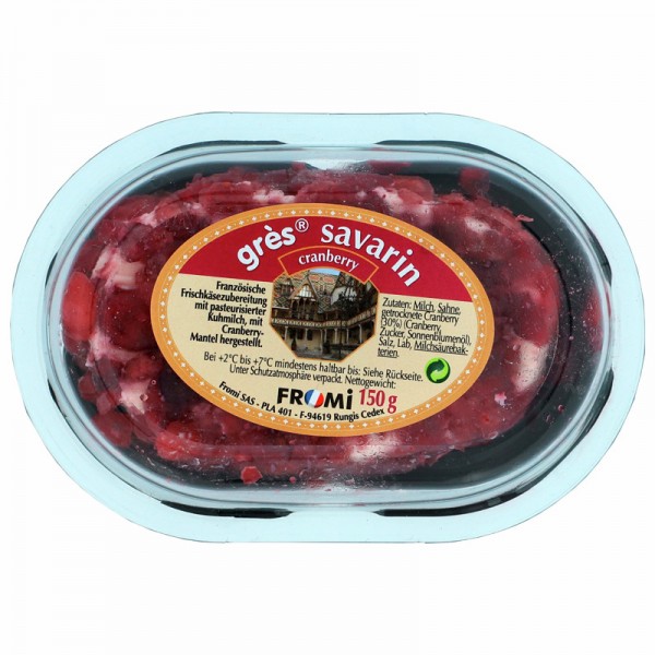 FROMI Grés Savarin Cranberry 72% Fett 150g