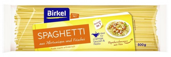 Birkel Spaghetti aus Hartweizen und Frischei 500g