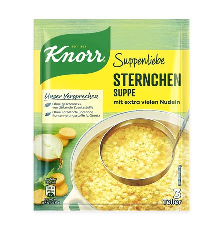 Knorr Suppenliebe Sternchen Suppe für 3 Teller