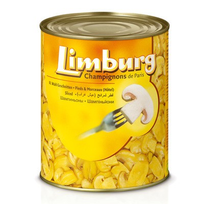 Champignons de Paris 3. Wahl Geschnitten 850ml Dose, 460g