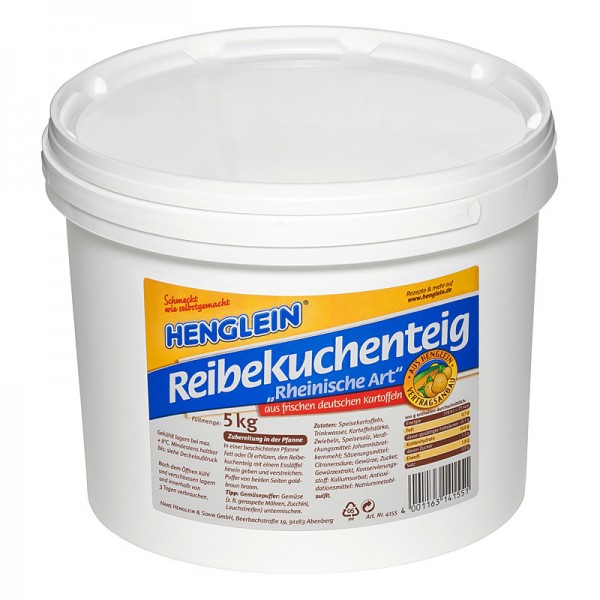 Henglein Reibekuchenteig Rheinische Art 5kg