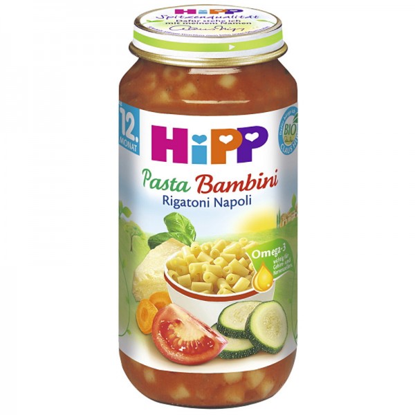 Hipp BIO Pasta Bambini Rigatoni Napoli ab dem 12. Monat 250g