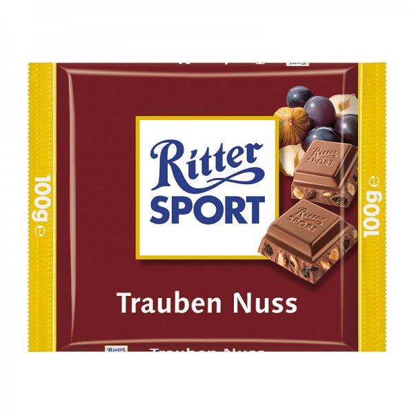 Ritter Sport Trauben-Nuss 5 Stück x 100g