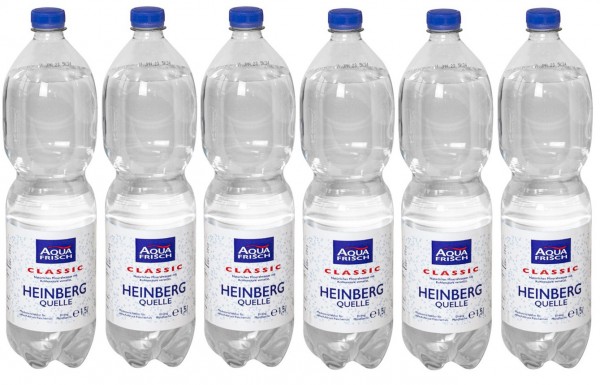 Aqua Frisch Mineralwasser CLASSIC 6er Pack, 1,5L PET