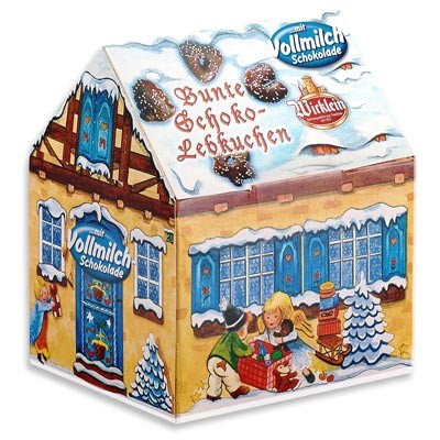 Wicklein Bunte Schoko Lebkuchen im Winterhäuschen 200g