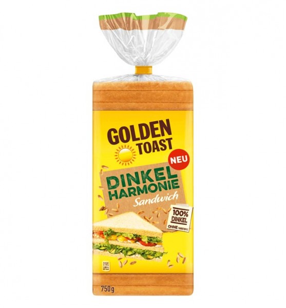 Golden Toast Dinkel Harmonie Sandwich 750g