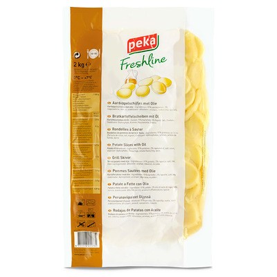 Peka Freshline Frische Bratkartoffel-Scheiben mit Öl 2kg