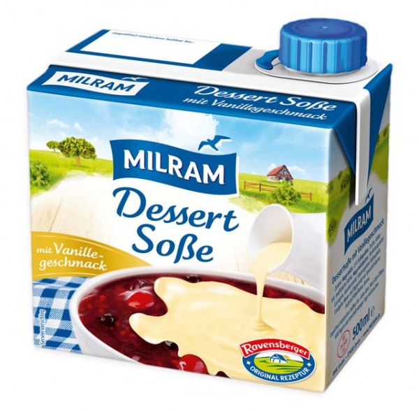 Milram Dessertsoße mit Vanillegeschmack 500ml