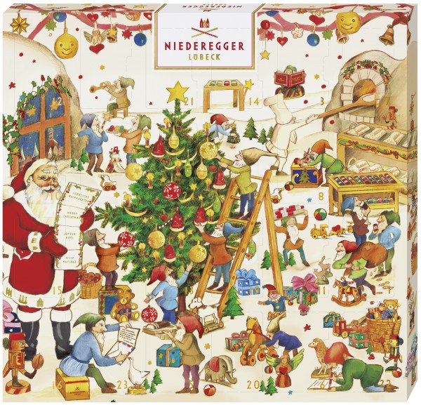 Niederegger Mini Adventskalender, Wichtelwerkstatt