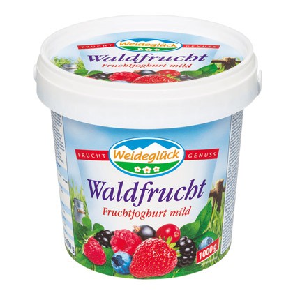 Weideglück Fruchtjoghurt Waldfrucht 3,5% 1kg