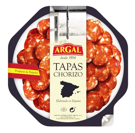 ARGAL Tapas Chorizo, geschnitten in kleine Scheibchen, in der Snackbox