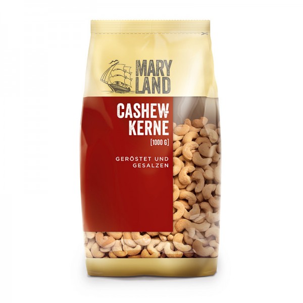 MARYLAND Cashewkerne geröstet und gesalzen 1kg