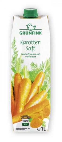 Grünfink Karotten Saft 1L