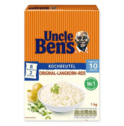 Uncle Ben's Spitzen Langkorn Reis im Kochbeutel 1kg