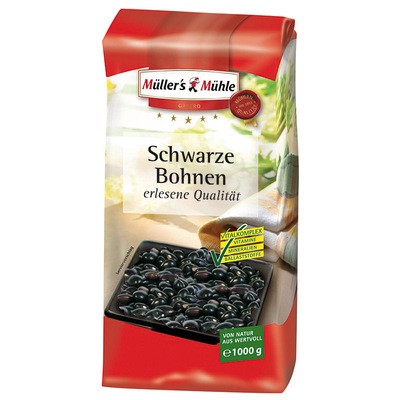 Müller's Mühle Schwarze Bohnen 1kg