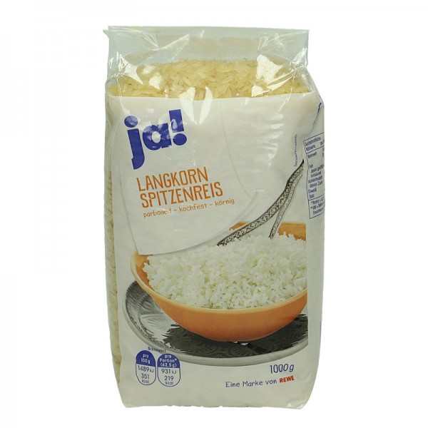 Langkorn Spitzenreis, Parboiled, 1kg