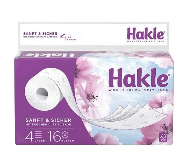 Hakle Toilettenpapier 4-lagig XL 16x130 Blatt