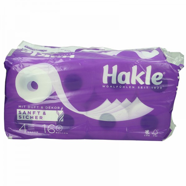 Hakle Toilettenpapier 4-lagig XL 16x130 Blatt