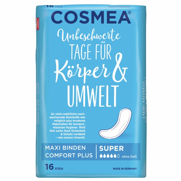 Cosmea Maxi Binden Comfort Plus, Super, 16St