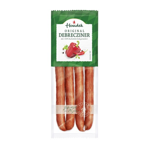 Houdek Original Debrecziner, 4 Stück, Salamispezialität 150g