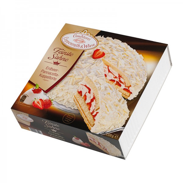 Coppenrath & Wiese Feinste Sahne Erdbeer Pannacotta Kuppeltorte 1500g