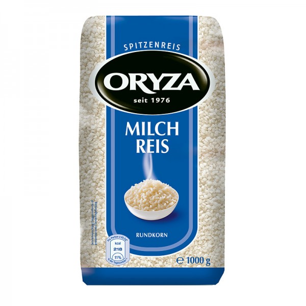 Oryza Spitzenreis Milchreis rundkorn 1kg