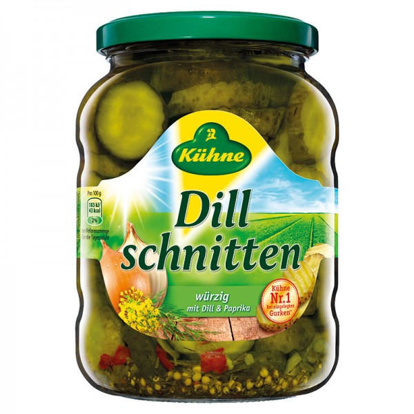 Kühne Dillschnitten Würzig mit Dill und Paprika 720ml