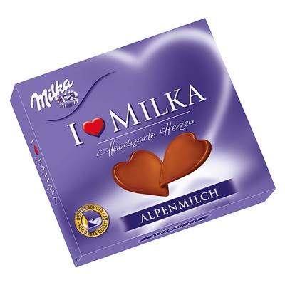 Milka I love Milka Hauchzarte Herzen 130g