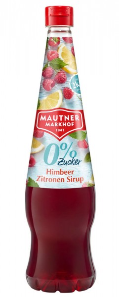 Mautner Markhof Himbeer Zitronen Sirup mit 0% Zucker Zusatz