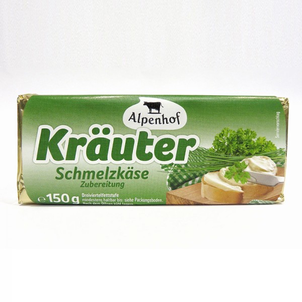 Schmelzkäsezubereitung Kräuter Blöckchen 150g