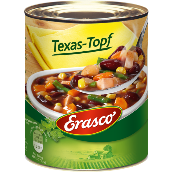 Erasco Texas-Topf 800g